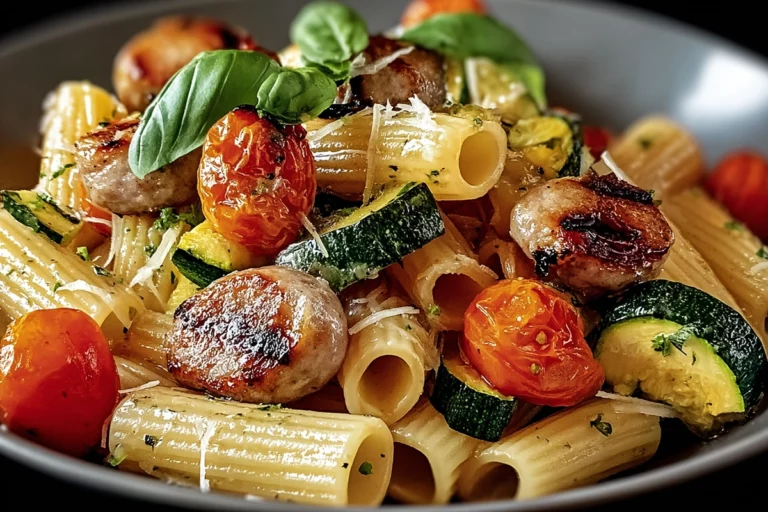 Chicken Sausages with Zucchini
