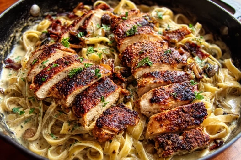 Creamy Lemon Garlic Chicken Pasta