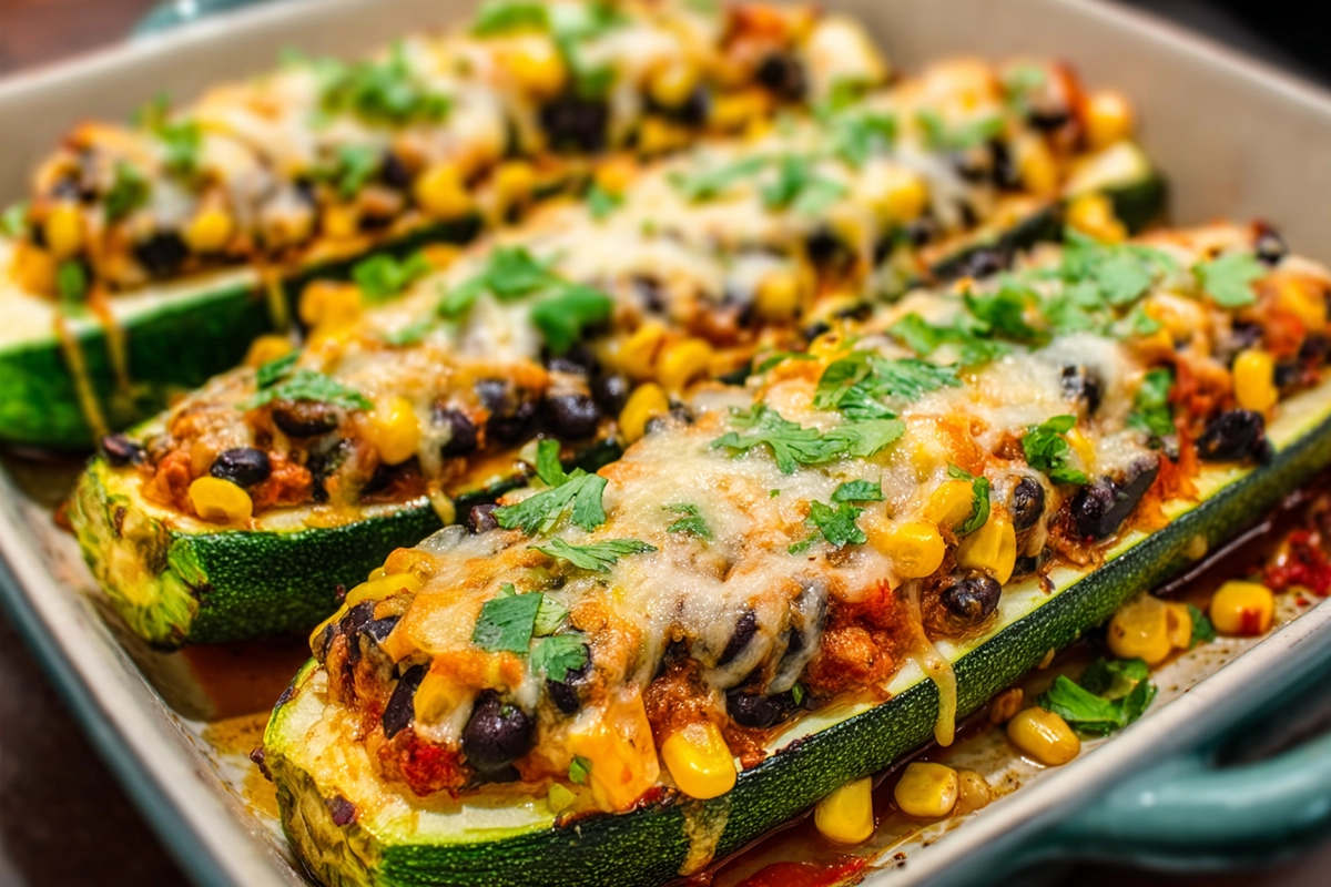 Mexican zucchini boat