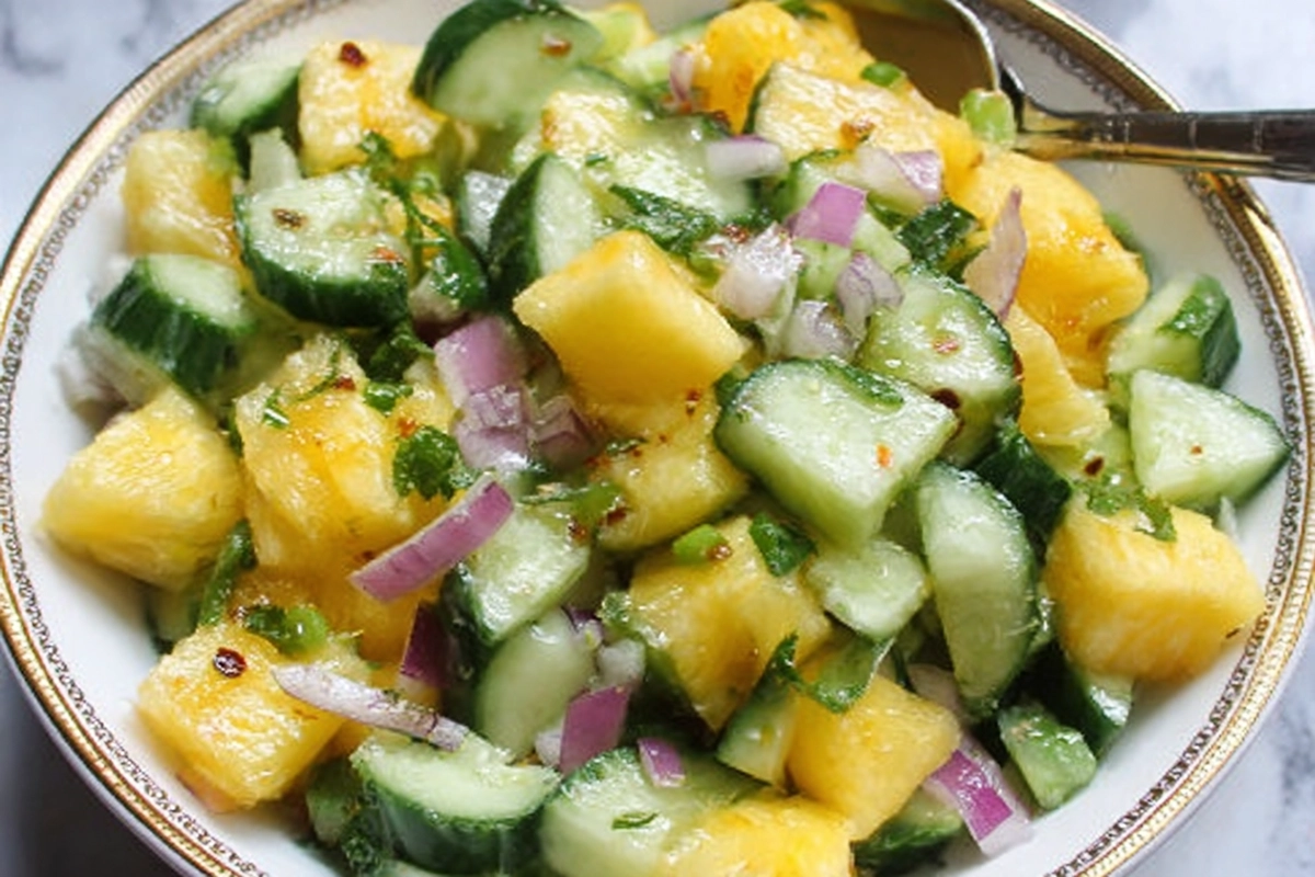 Zesty & Fresh: Pineapple Cucumber Salad You Need This Summer 4 Pineapple Cucumber Sa