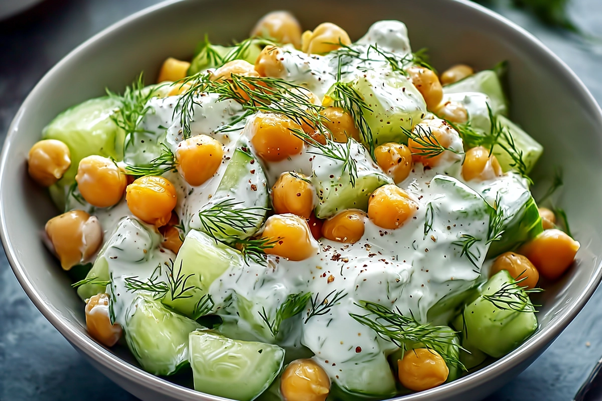 Tzatziki Chickpea Sala