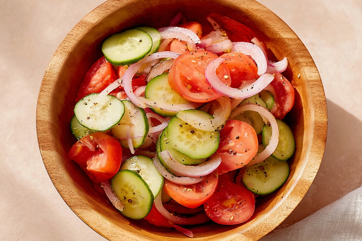 Marinated Cucumber, Tomato, and Onion Salad: The Summer Side That Steals the Show 4 marinated cucumber tomato onion sala