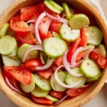 marinated cucumber tomato onion salad