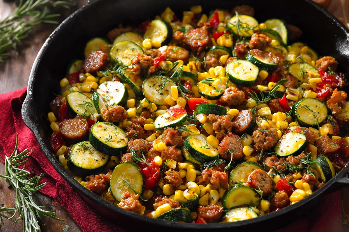 Sausage and Veggies Skillet