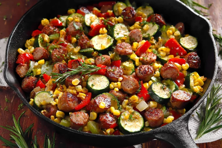 sausage and veggies skillet