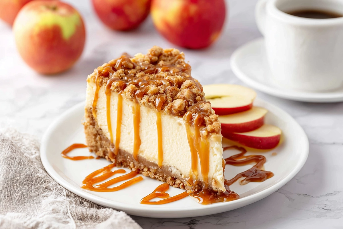 Apple Crisp Cheesecake