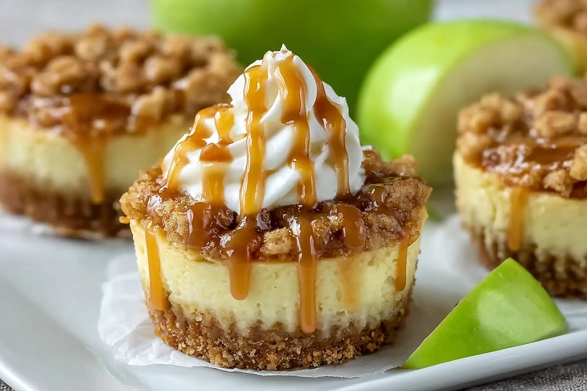 Apple Crisp Mini Cheesecak
