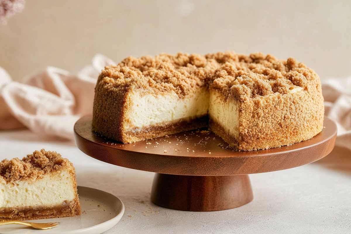 Apple Crumble Cheesecake