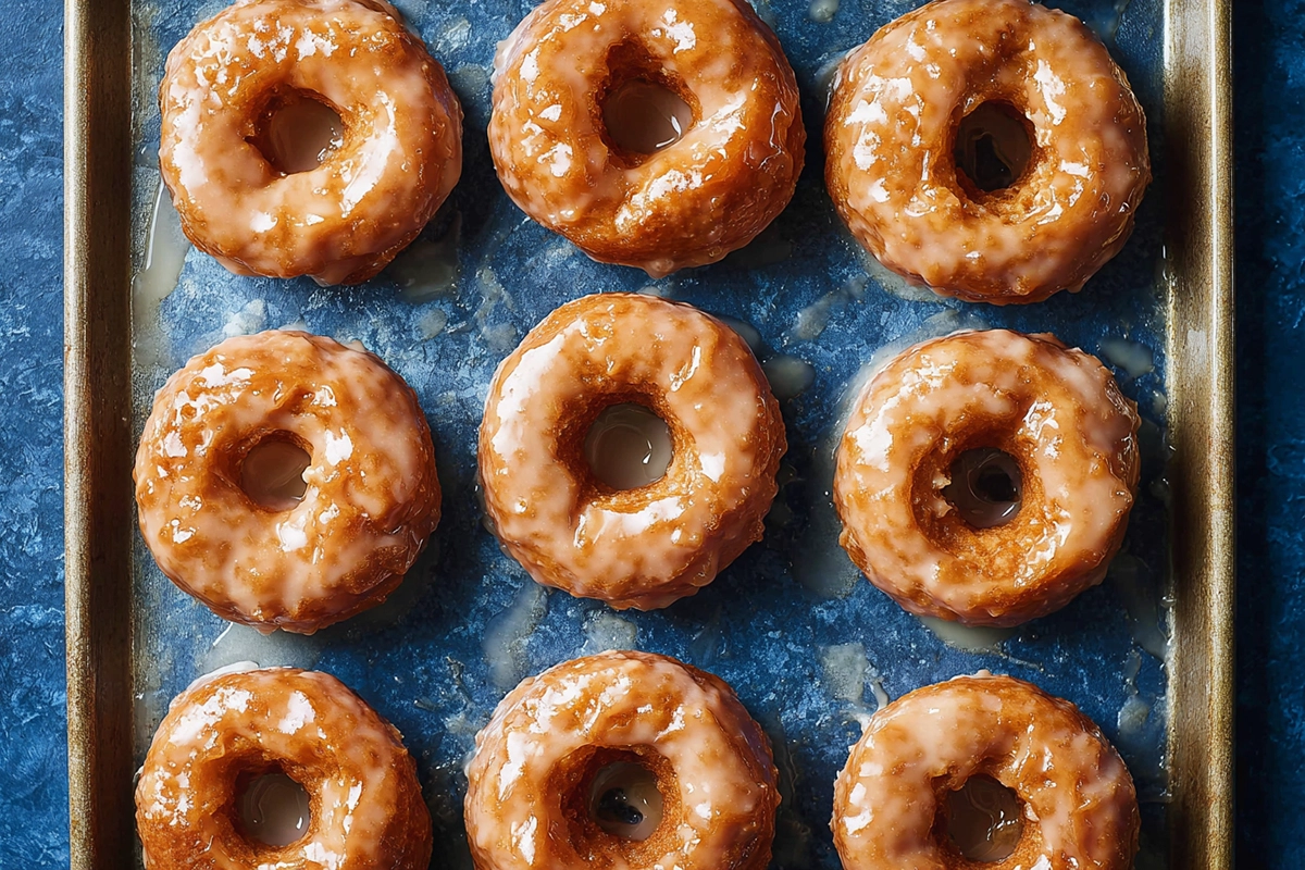 Baked Pumpkin Donuts with Maple Glaz
