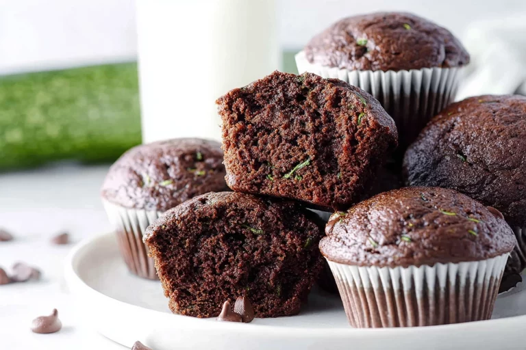 Chocolate zucchini muffins