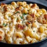 Crockpot Garlic Parmesan Chicken Pasta