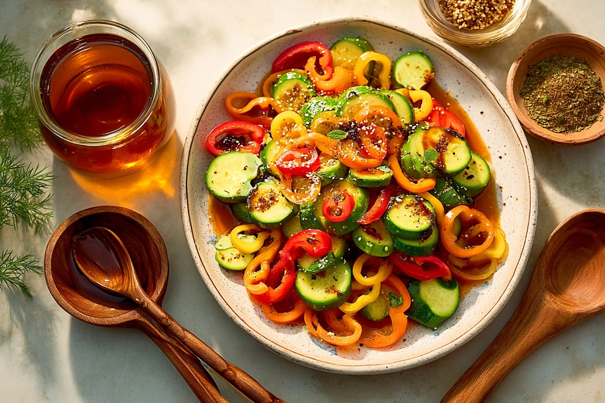 Cucumber Bell Pepper Salad