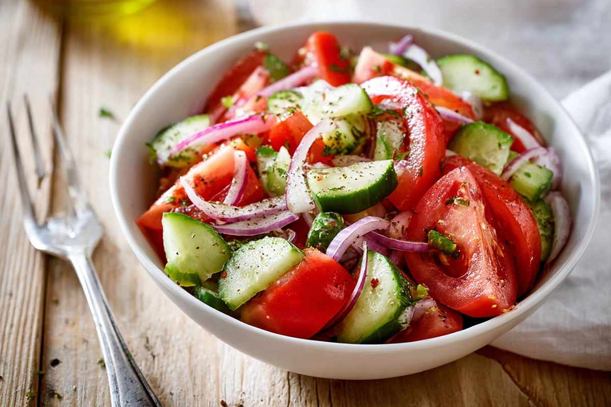 Easy Tomato Cucumber Salad