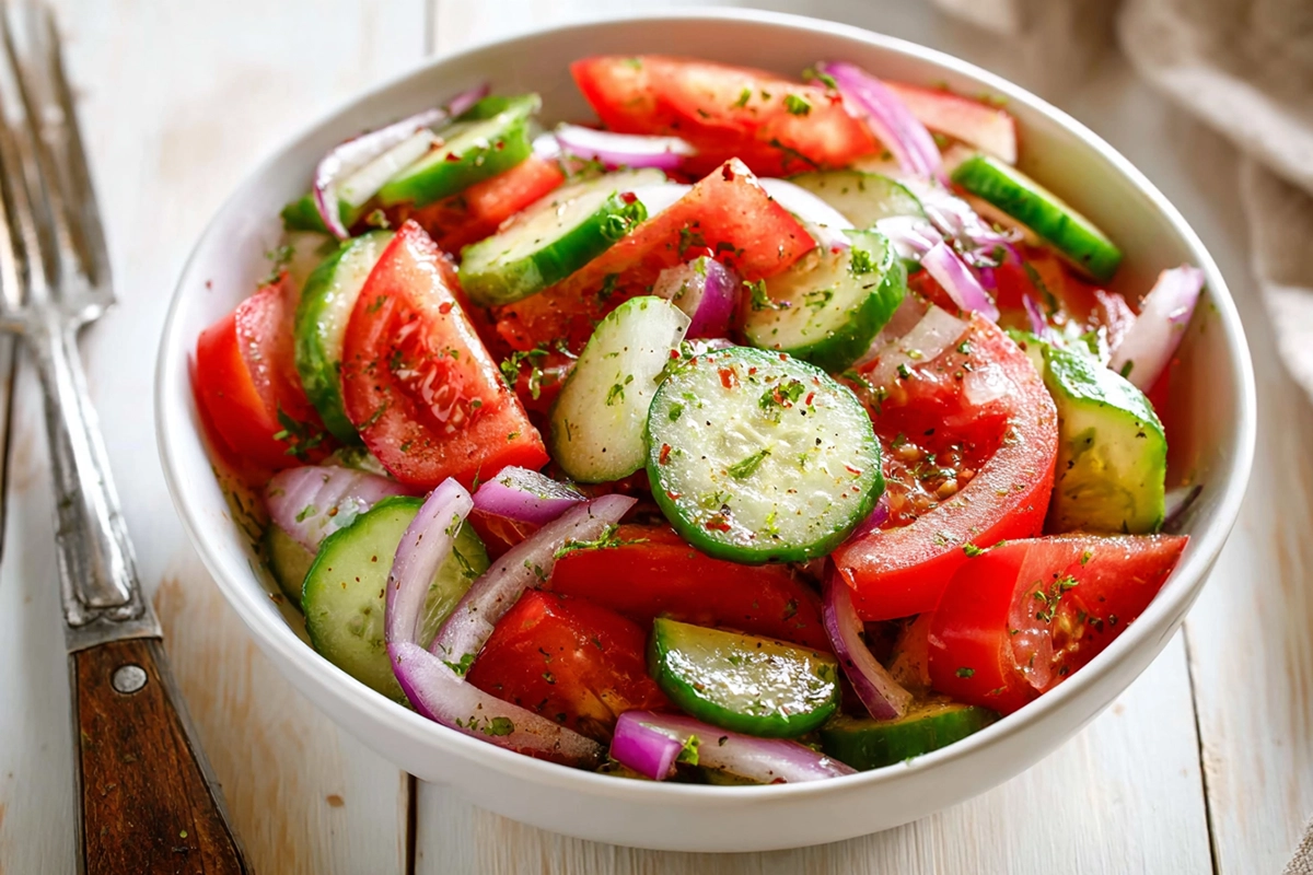 Easy Tomato Cucumber Salad: Your Go-To Summer Salad Recipe 4 Easy Tomato Cucumber Salad