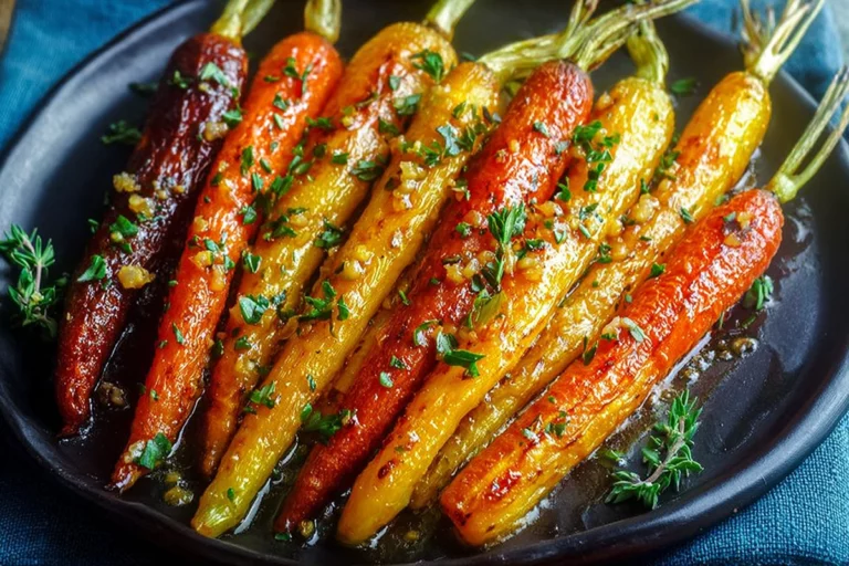 Maple Dijon Roasted Carrots