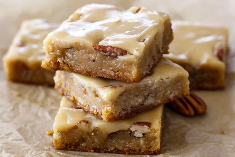 Maple Glazed Apple Blondies
