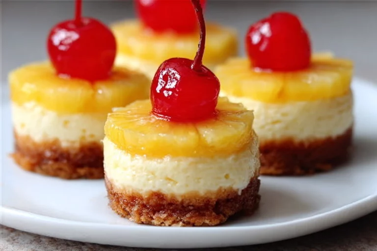 Mini Pineapple Upside-Down Cheeseca