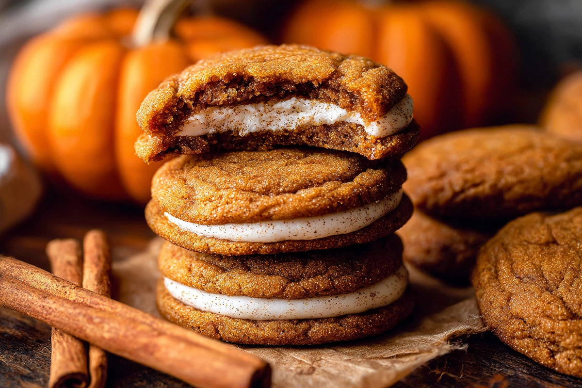 Pumpkin Cheesecake Cookies: The Ultimate Stuffed Fall Cookie Experience 4 Pumpkin Cheesecake Cookie
