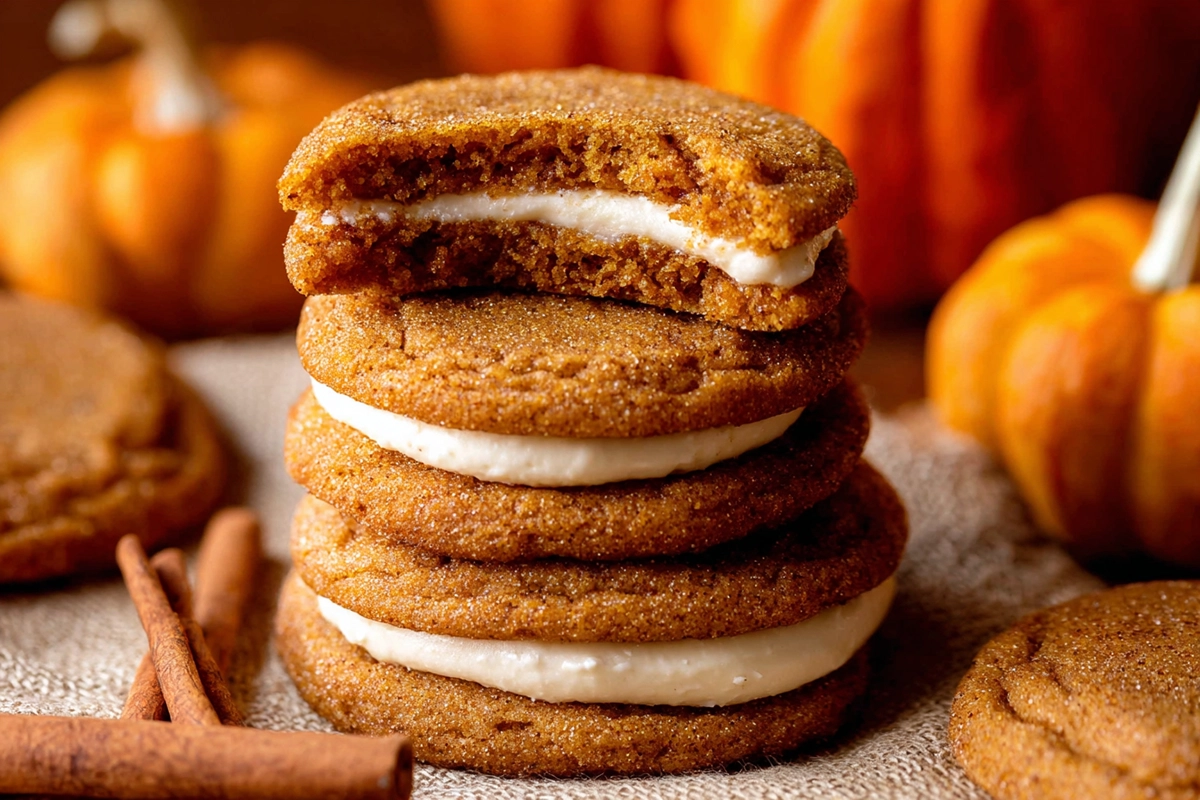 Pumpkin Cheesecake Cookies