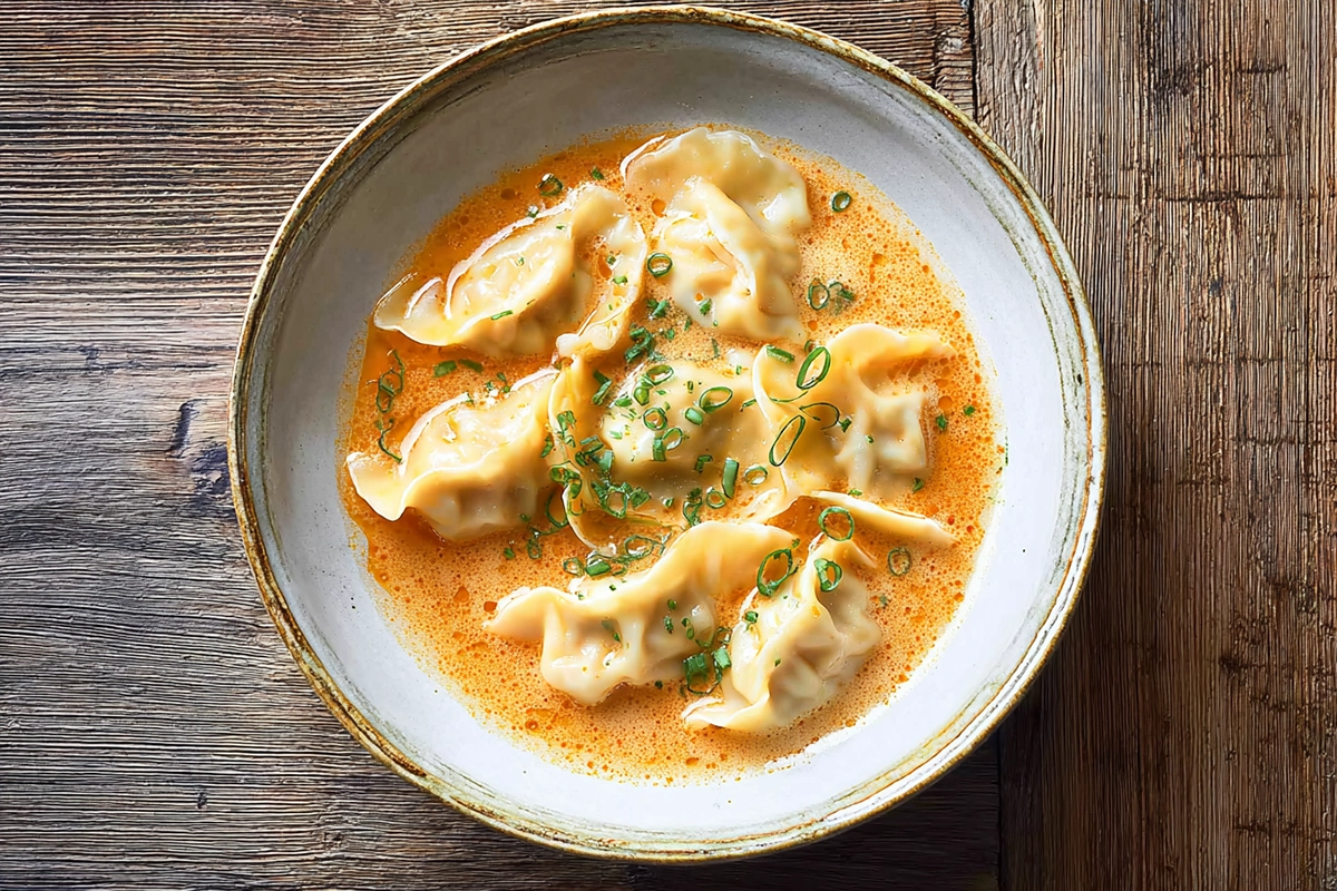 Thai Coconut Curry Dumpling Soup