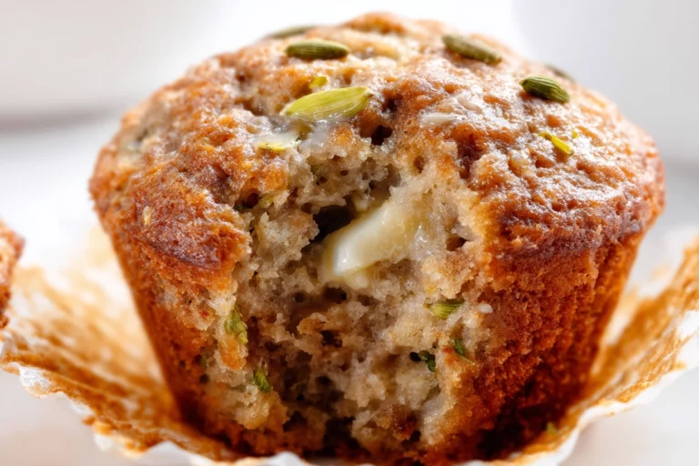 banana zucchini muffin