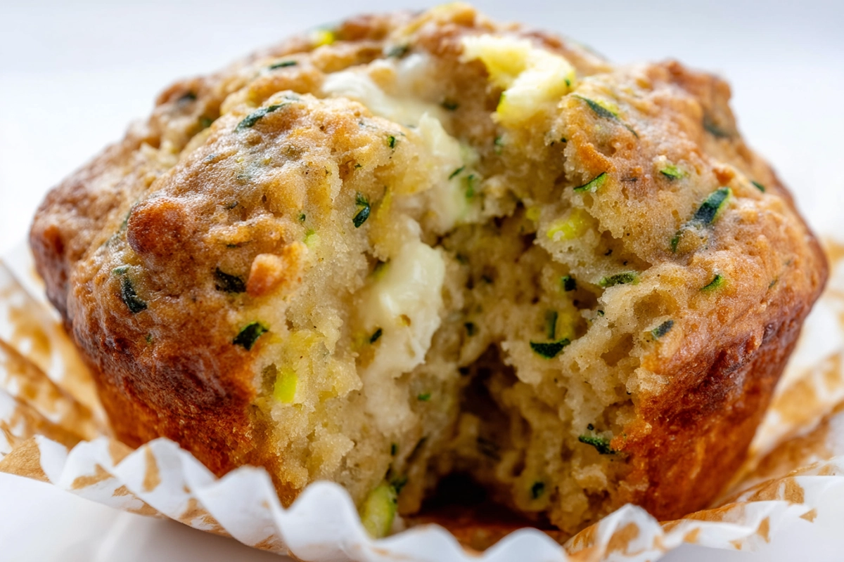 banana zucchini muffin