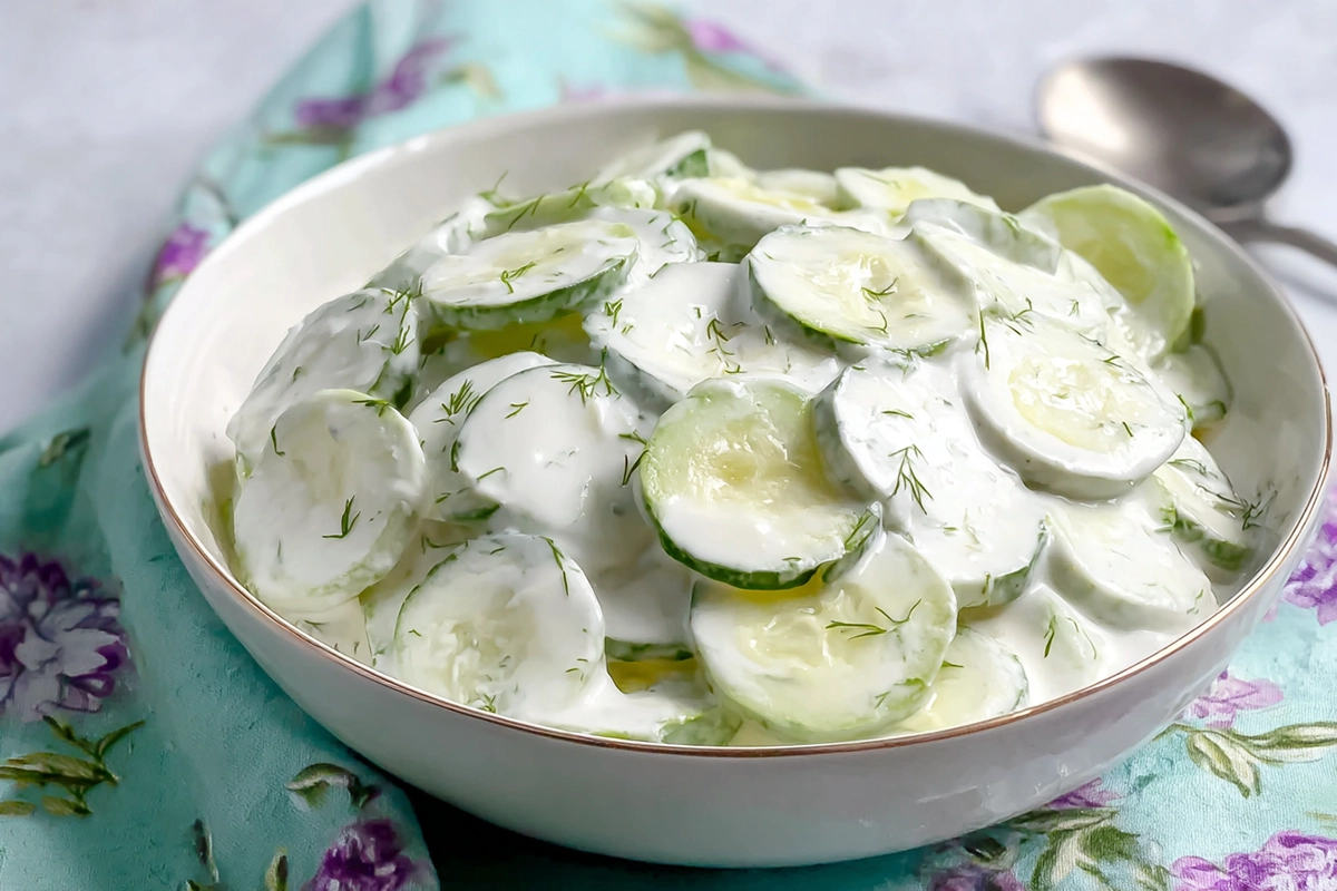 Creamy, Cool, and Full of Flavour: This Creamy Cucumber Salad is the Star of Summer 4 creamy cucu