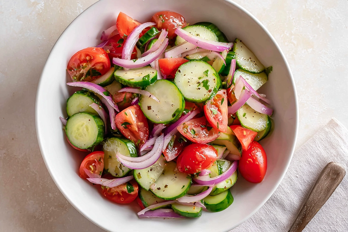 Bright, Juicy, and Garden-Fresh: Cucumber Tomato Salad for Effortless Summer Flavour 4 cucumber tomato salad3