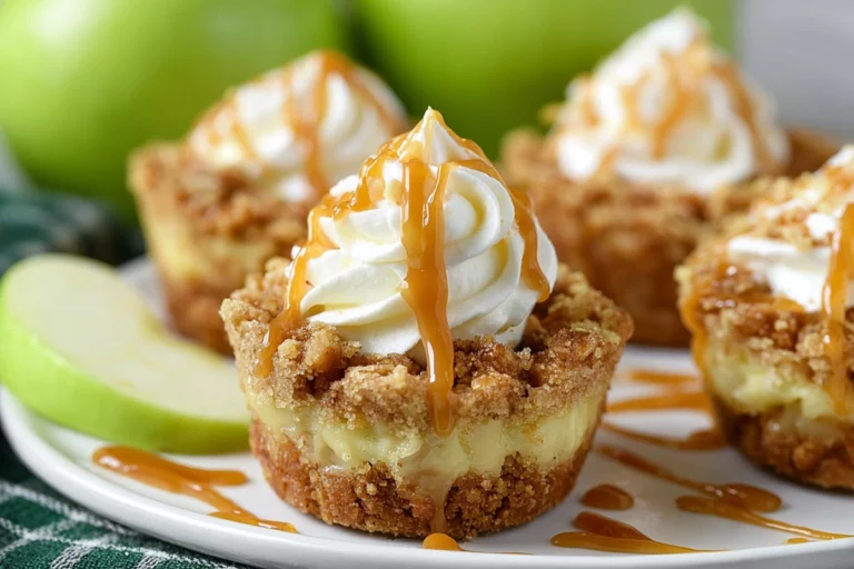 Apple Crisp Mini Cheesecakes