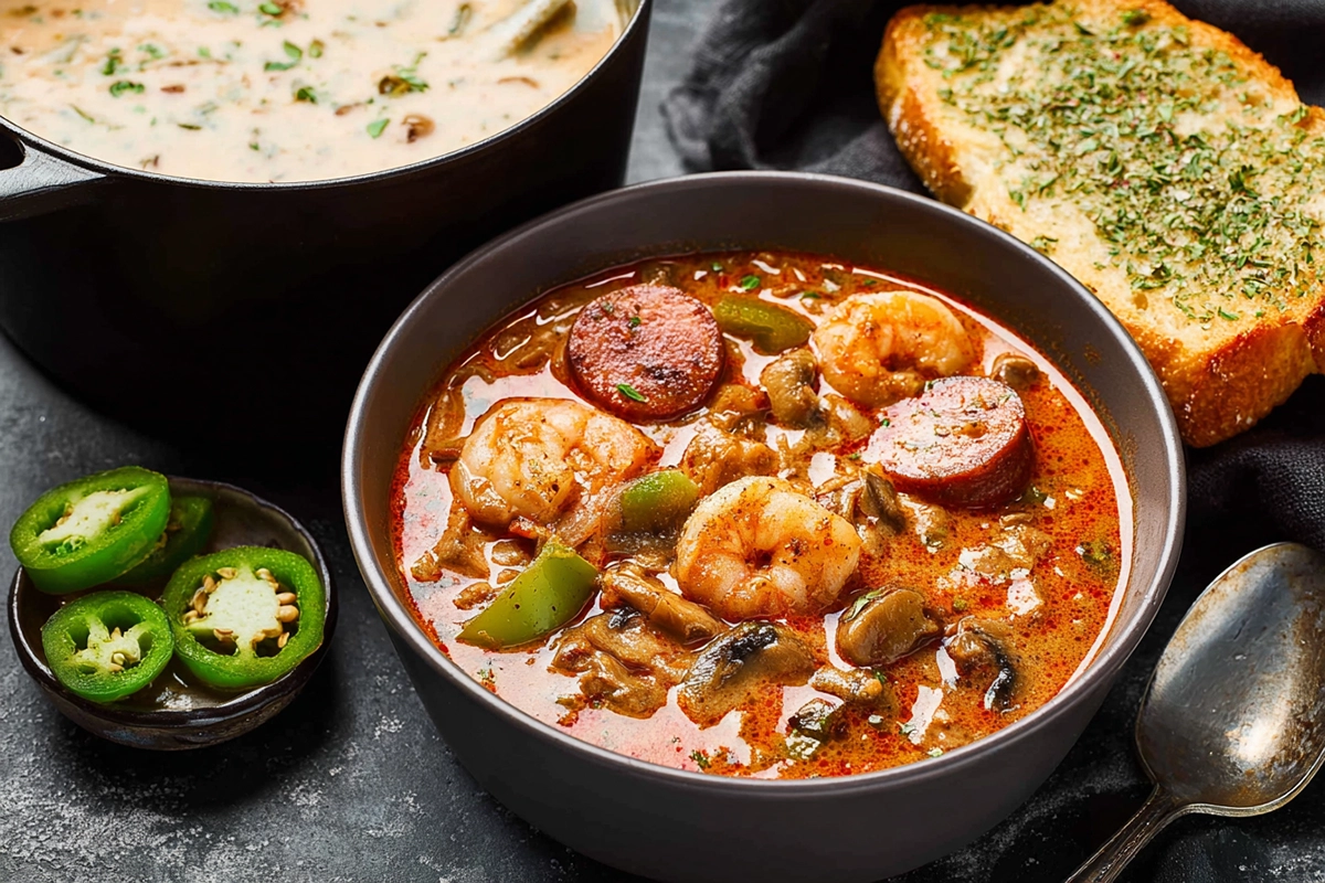 Cajun White Chicken Chili – A One-Pot Wonder with Shrimp, Sausage, and Bold Southern Flavor 4 Cajun White Chicken Chili