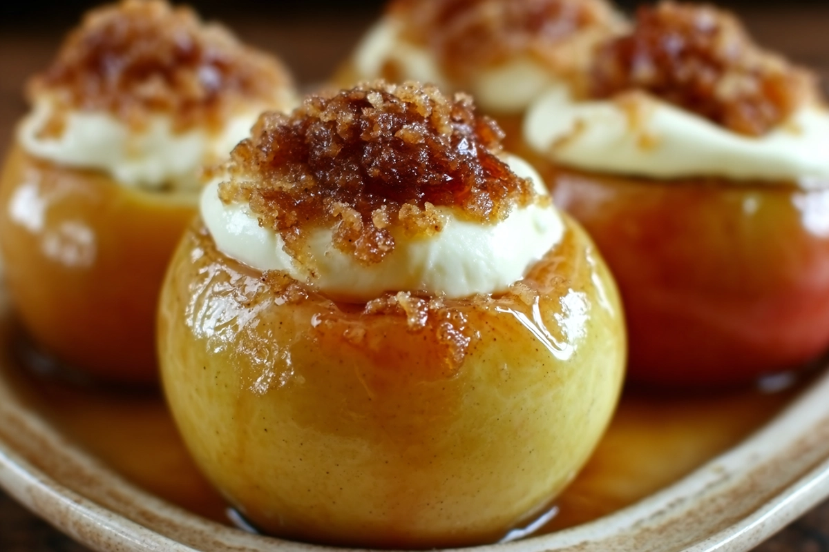 Cheesecake Stuffed Apple