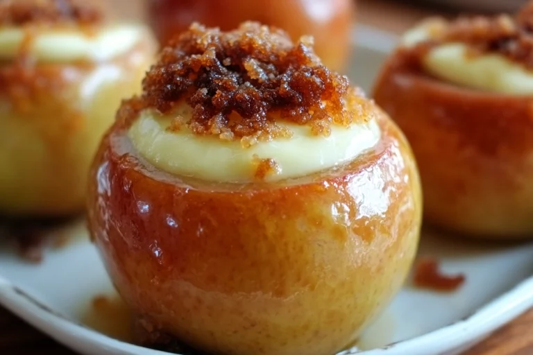 Cheesecake Stuffed Apples