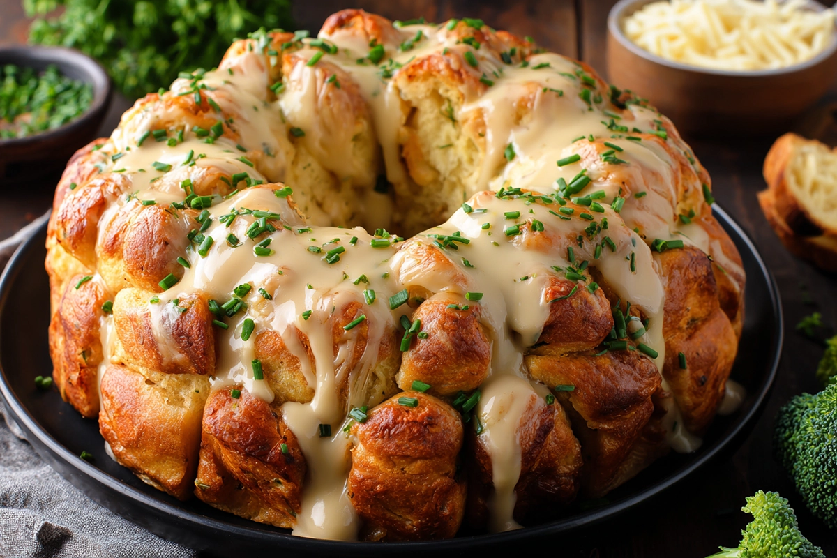 Chicken Alfredo Monkey Brea