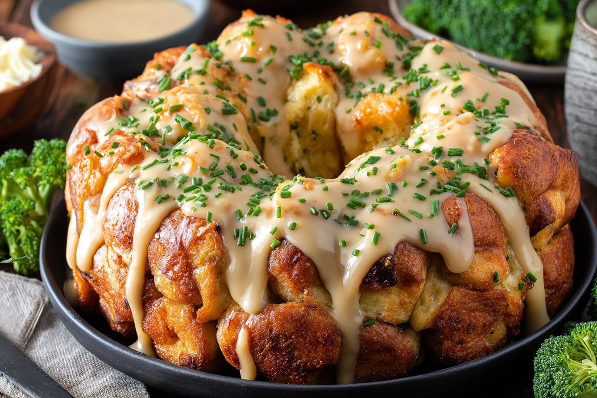 Chicken Alfredo Monkey Bread