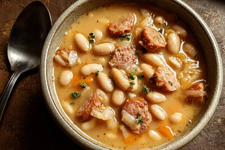 Creamy Bean Soup with Sausage