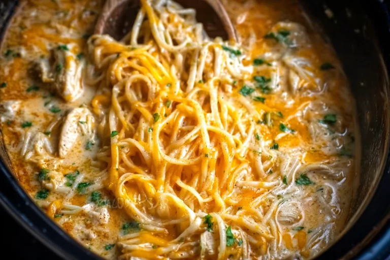 Crock Pot Chicken Spaghetti