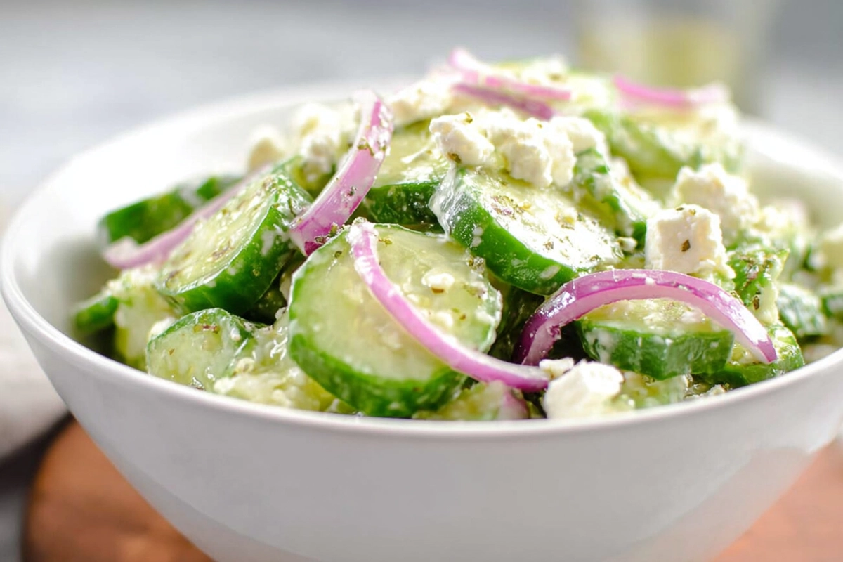 Cucumber Feta Salad – Your Refreshing Mediterranean Side 4 Cucumber Feta Sala