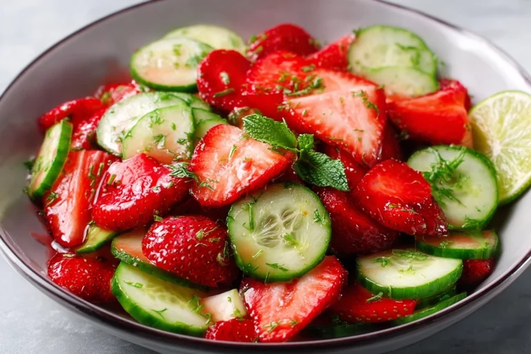 Cucumber Strawberry Salad