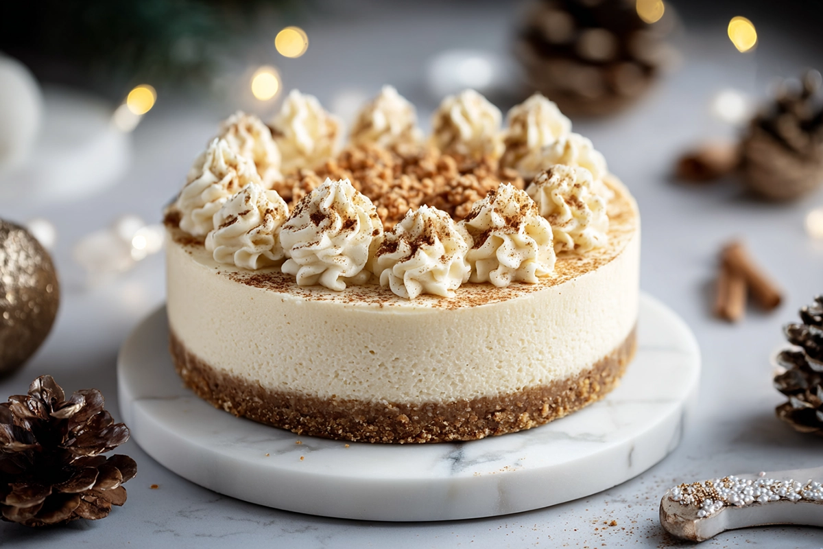 Eggnog Cheesecake: The Creamy Holiday Cheesecake You’ll Dream About All Year 4 Eggnog Cheesecak
