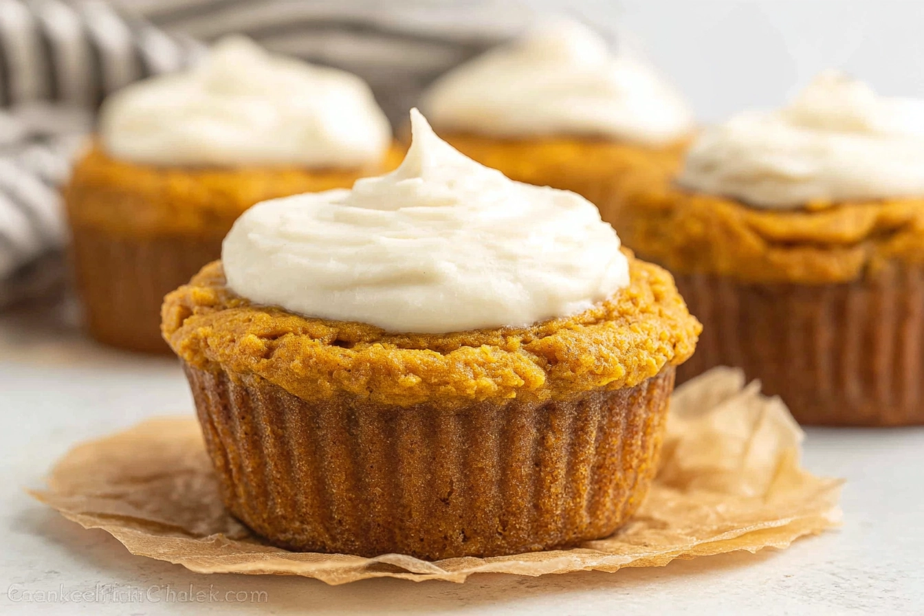 Healthy Pumpkin Cream Cheese Muffins