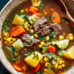 Mexican beef and vegetable soup