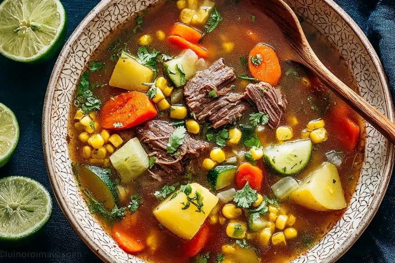 Mexican beef and vegetable soup