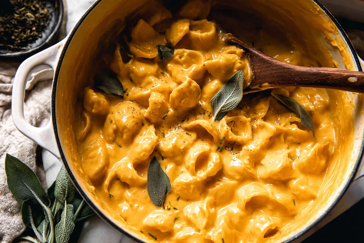 One Pot Stove-Top Pumpkin Mac and Chees