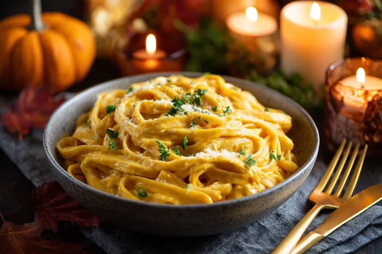 Pumpkin Alfredo Pasta