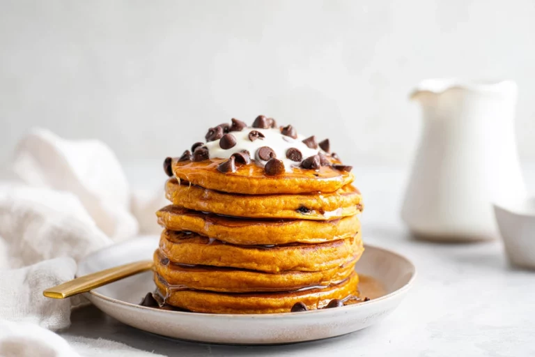 Pumpkin Chocolate Chip Pancakes