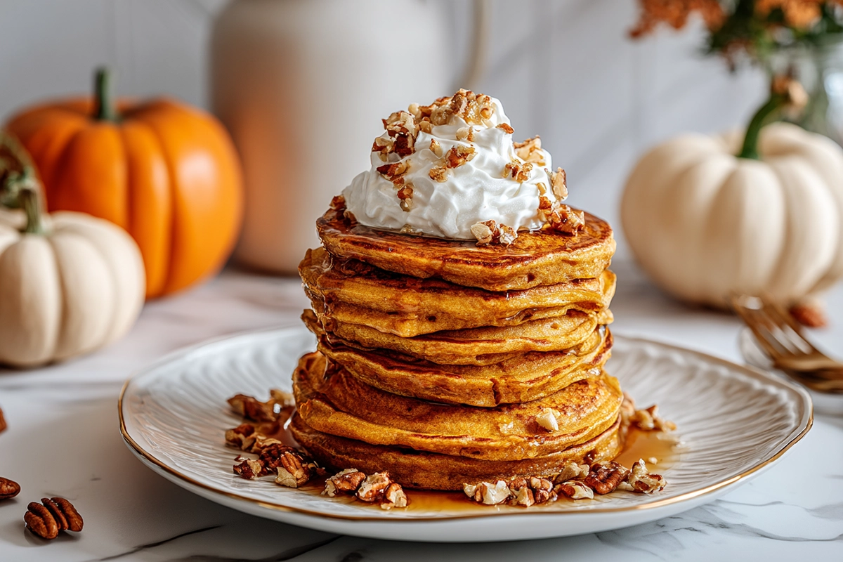 Pumpkin Spice Cottage Cheese Pancake