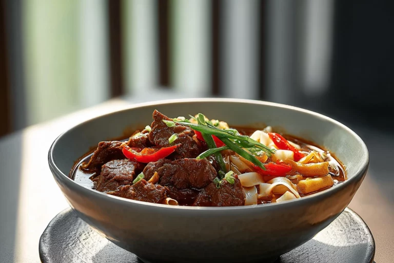 Satay Beef Noodle Soup