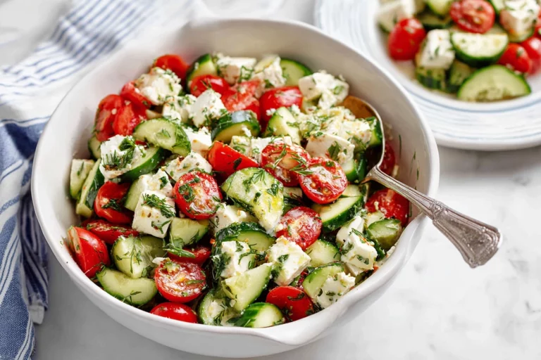 tomato feta cucumber salad
