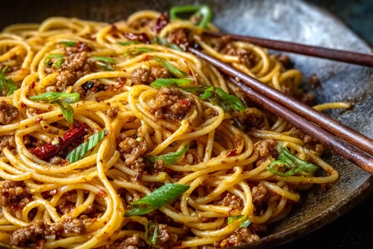 Asian Ground Beef Noodles