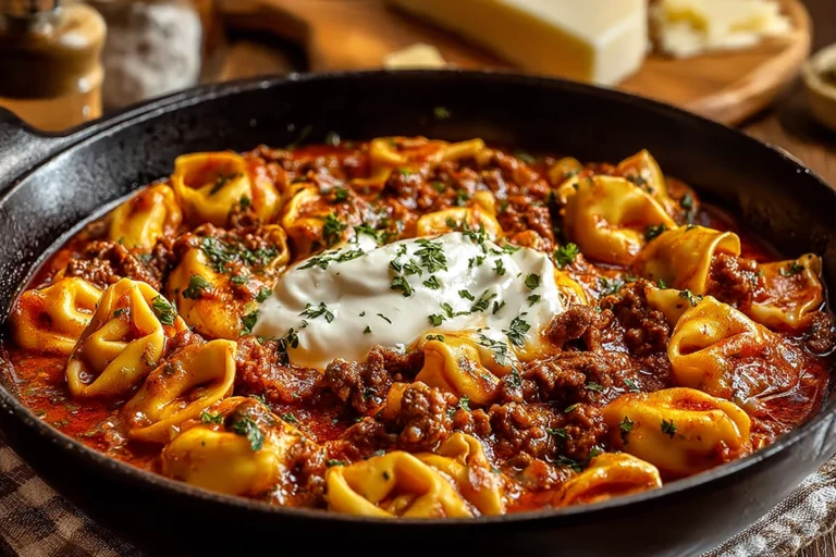 Cheesy Beef Enchiladas Tortellini